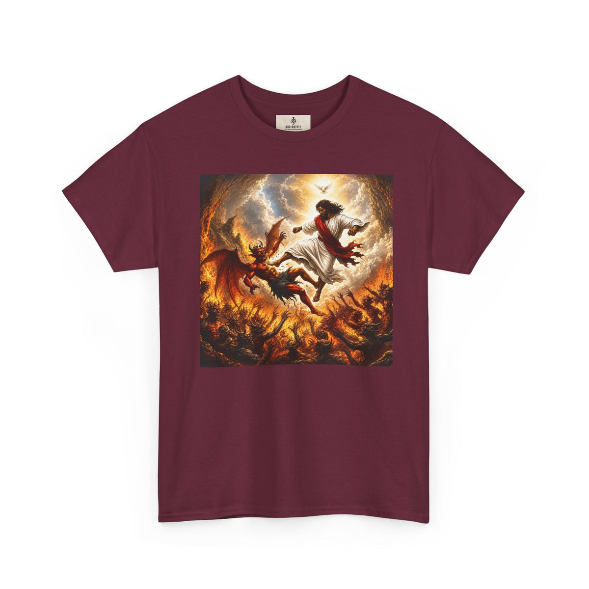 T-Shirt — Fiery Falling Angel Graphic Tee