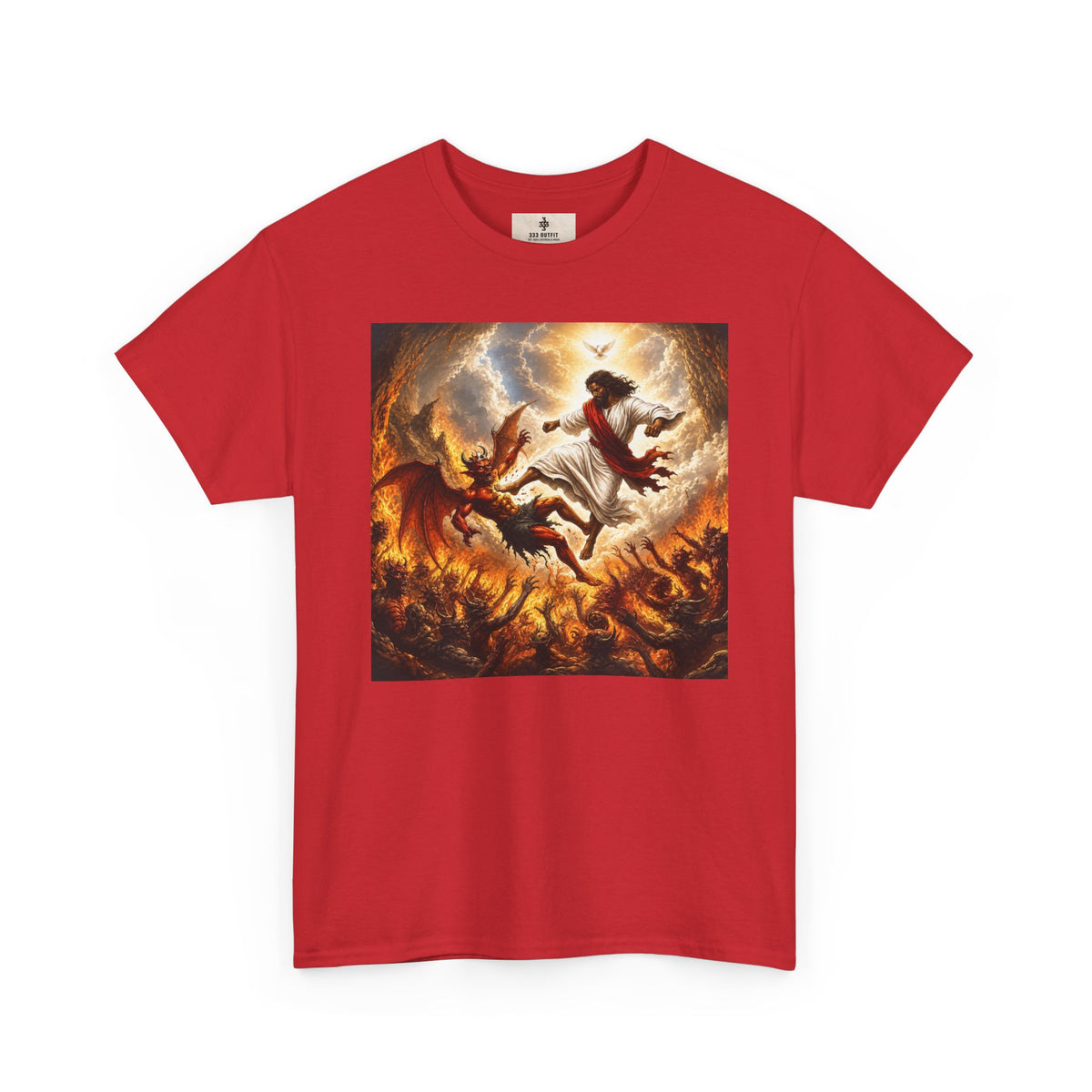 T-Shirt — Fiery Falling Angel Graphic Tee