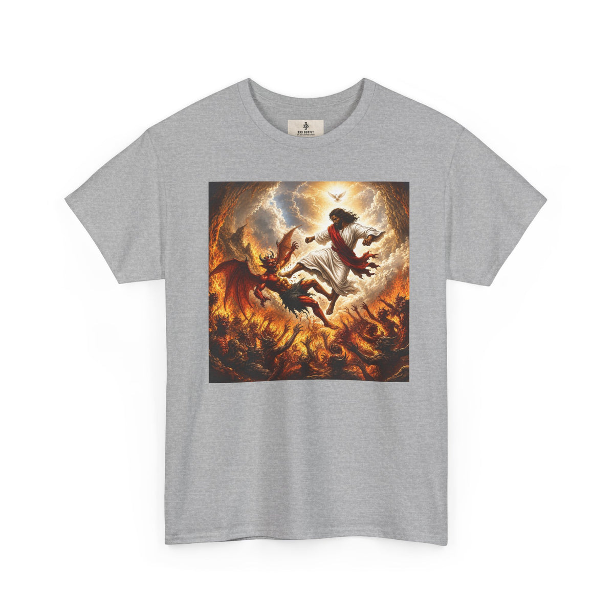 T-Shirt — Fiery Falling Angel Graphic Tee
