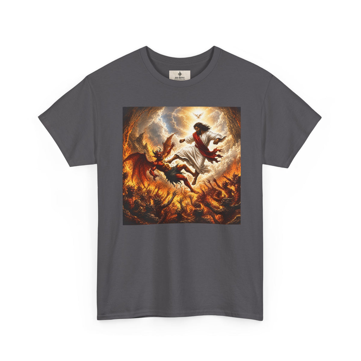 T-Shirt — Fiery Falling Angel Graphic Tee