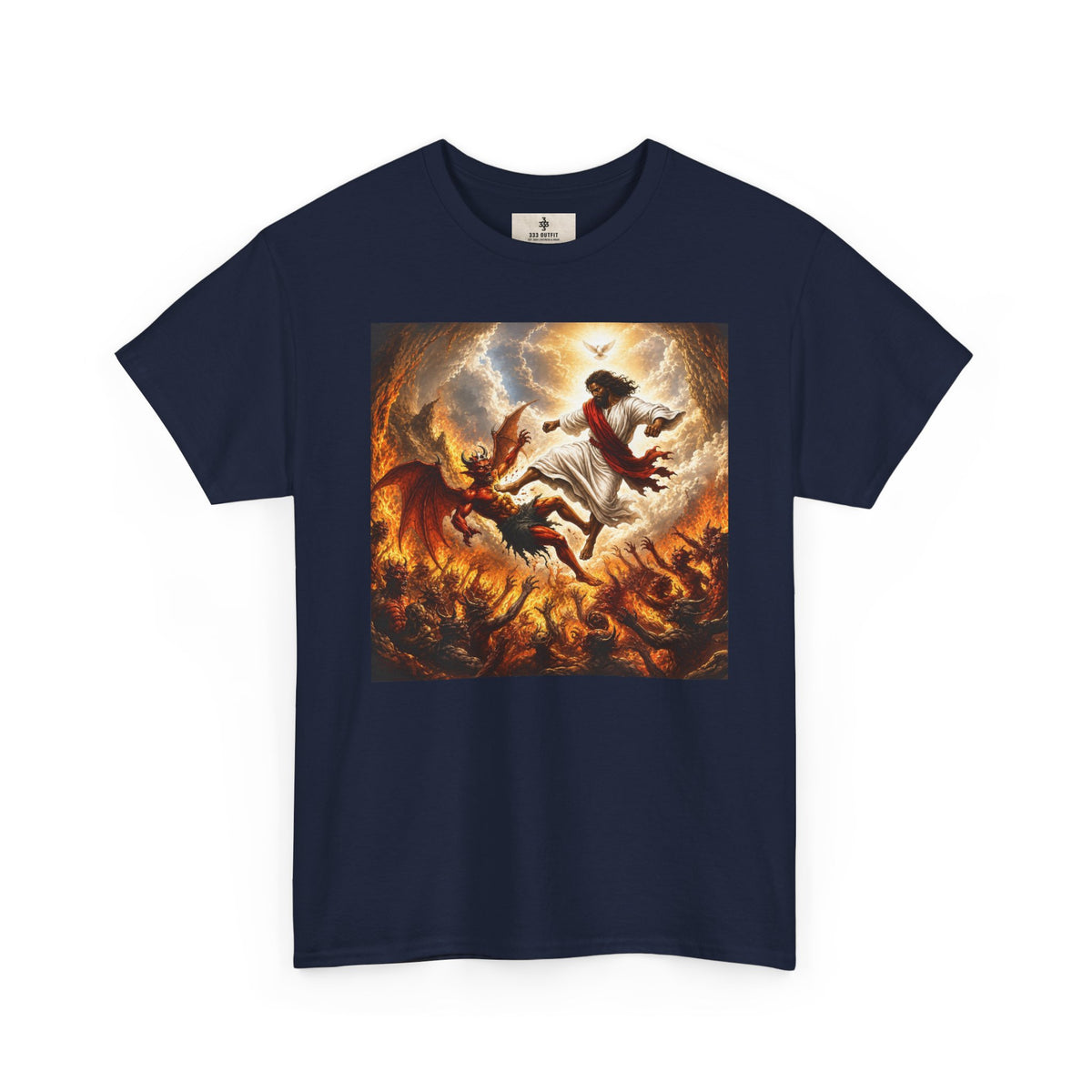 T-Shirt — Fiery Falling Angel Graphic Tee