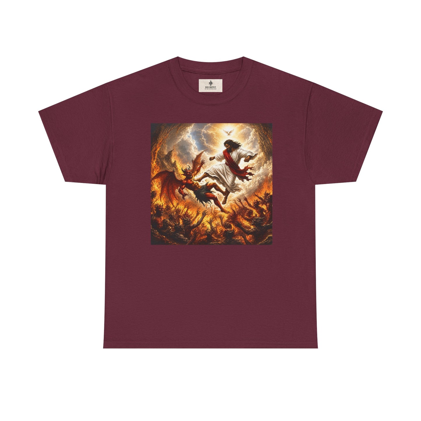 T-Shirt — Fiery Falling Angel Graphic Tee