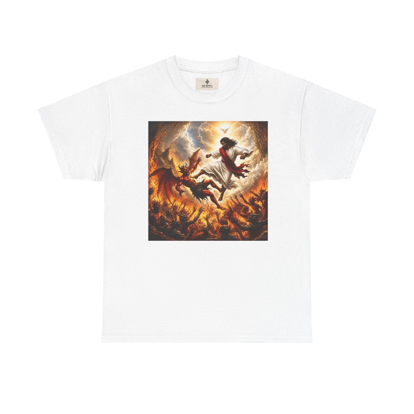 T-Shirt — Fiery Falling Angel Graphic Tee