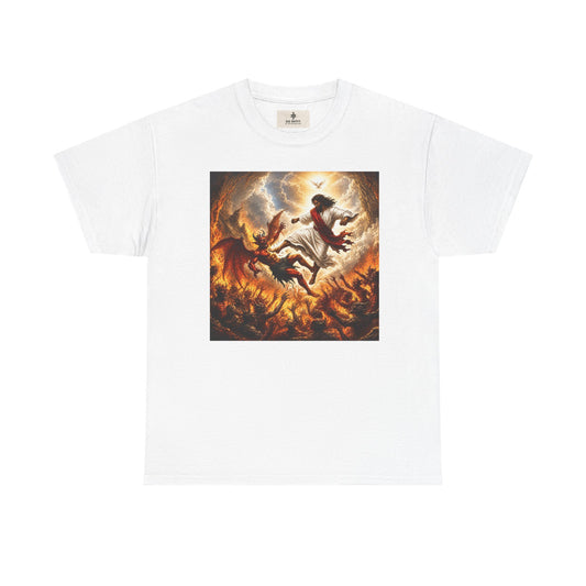 T-Shirt — Fiery Falling Angel Graphic Tee