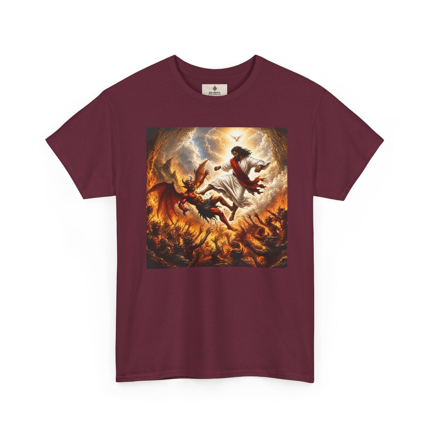 T-Shirt — Fiery Falling Angel Graphic Tee