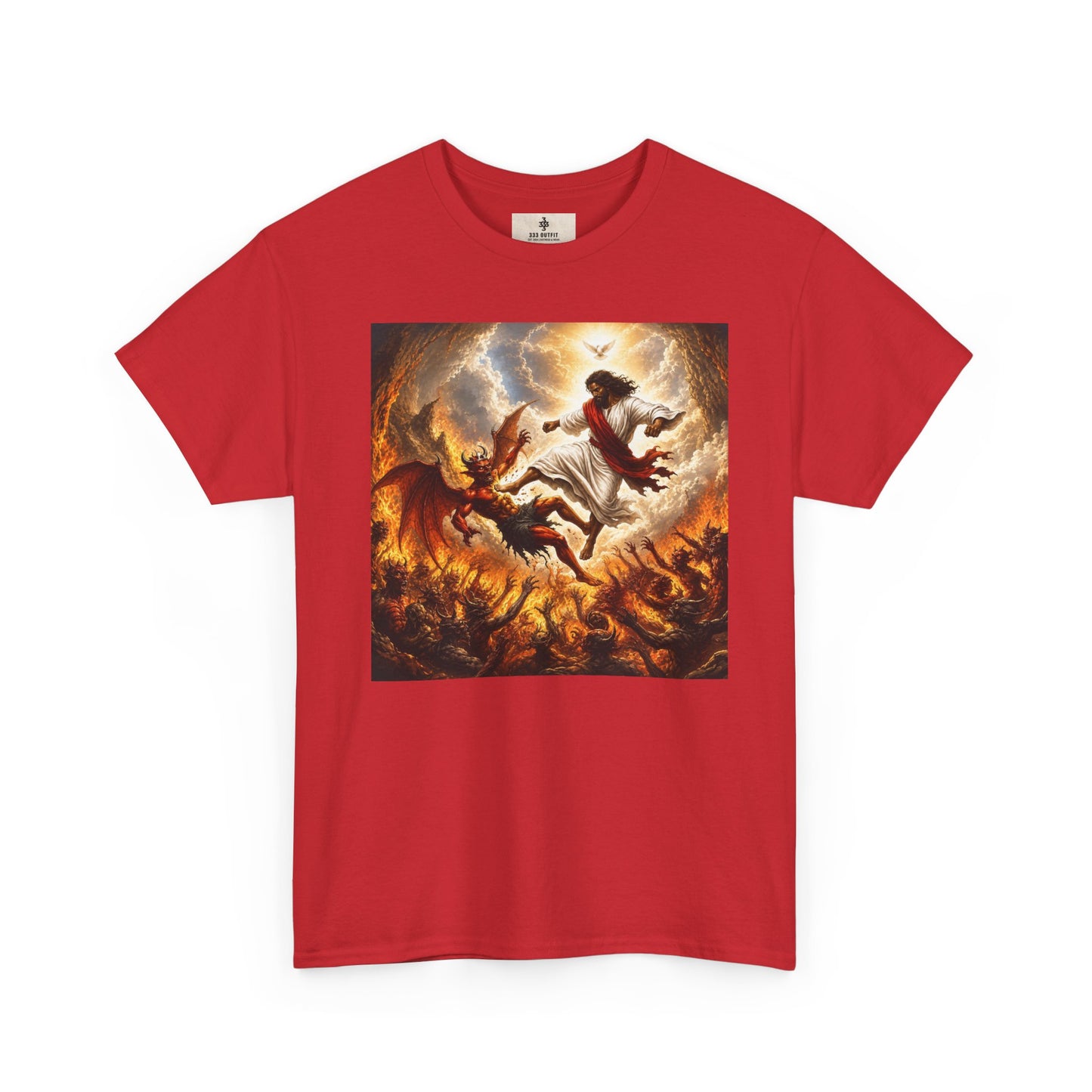 T-Shirt — Fiery Falling Angel Graphic Tee