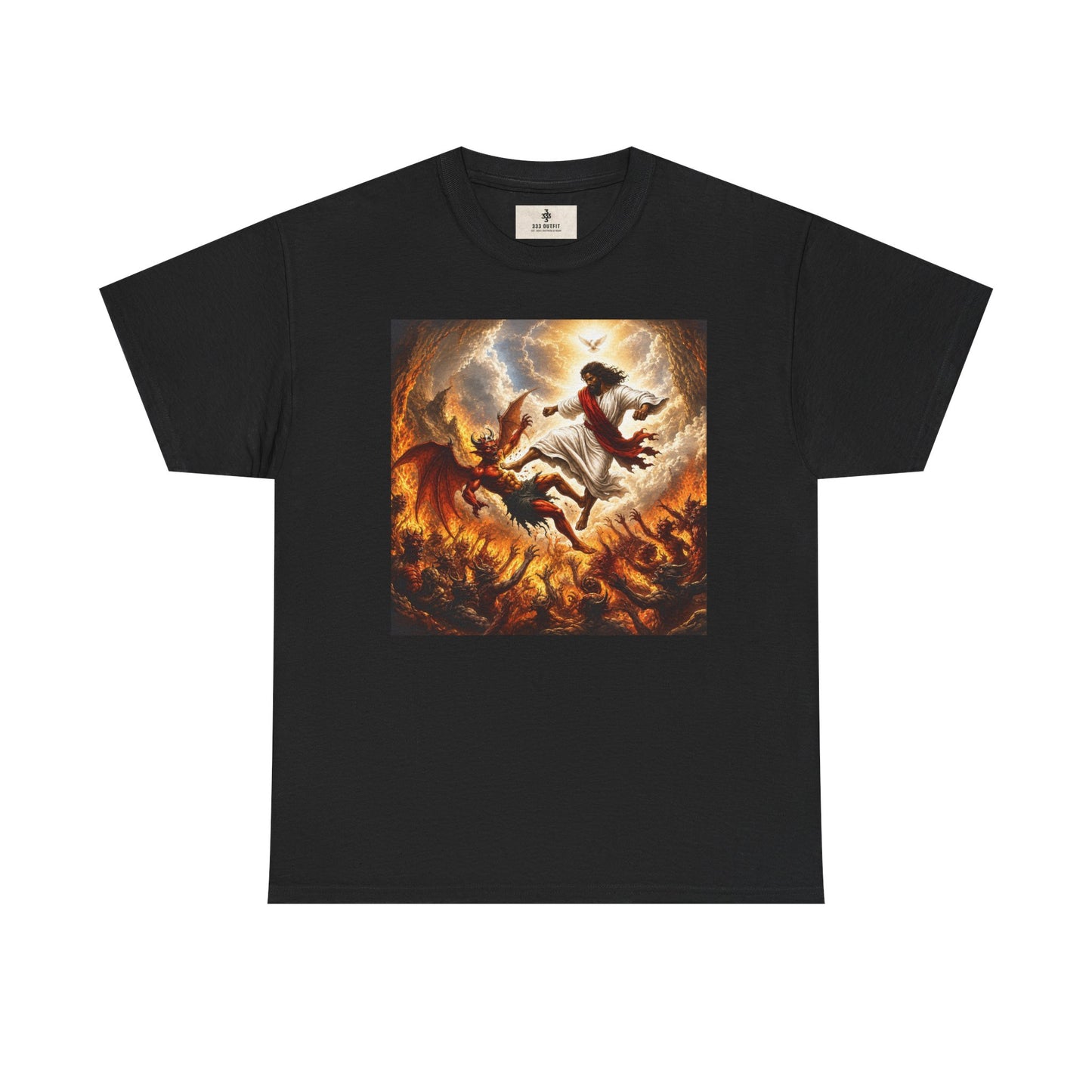 T-Shirt — Fiery Falling Angel Graphic Tee