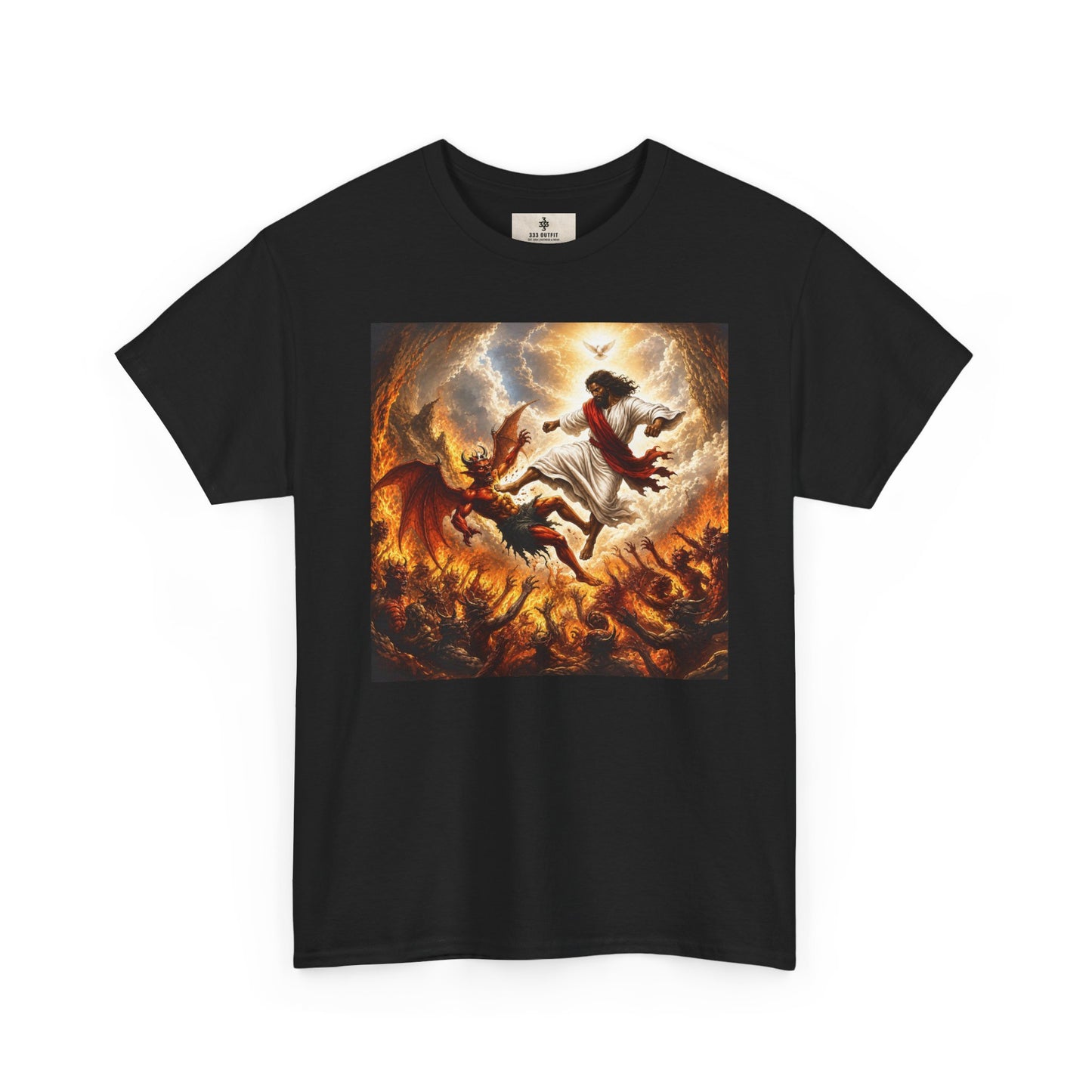 T-Shirt — Fiery Falling Angel Graphic Tee