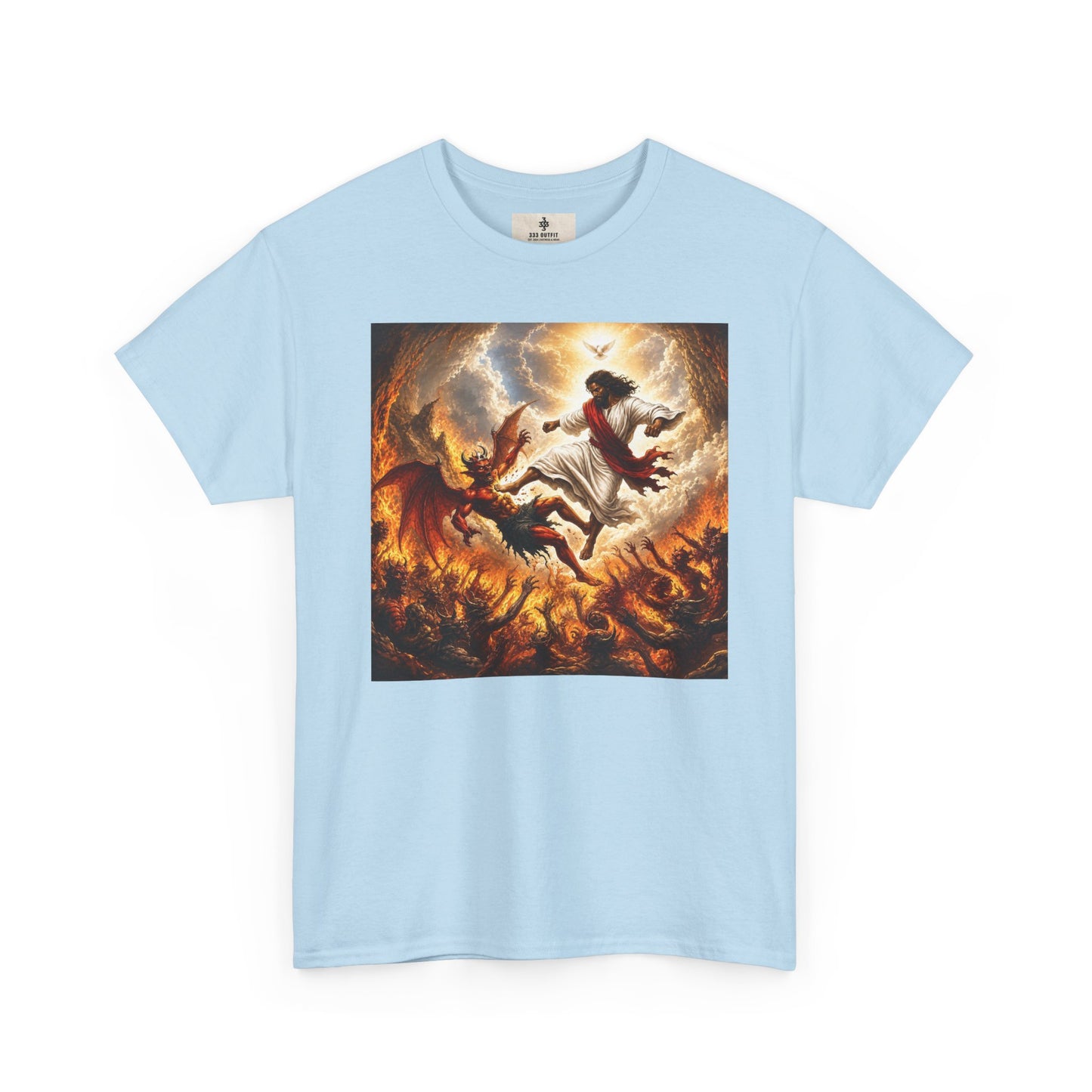 T-Shirt — Fiery Falling Angel Graphic Tee