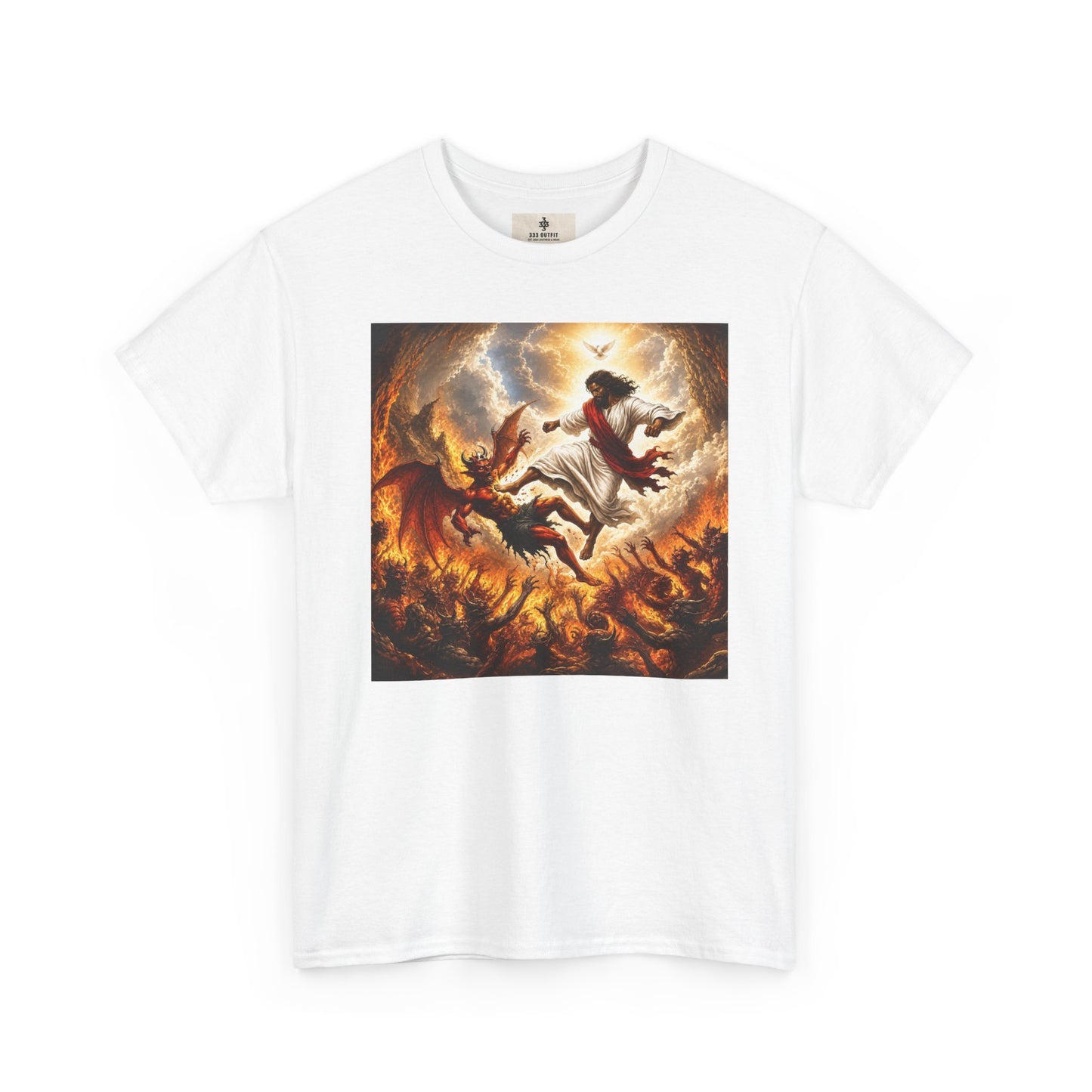 T-Shirt — Fiery Falling Angel Graphic Tee